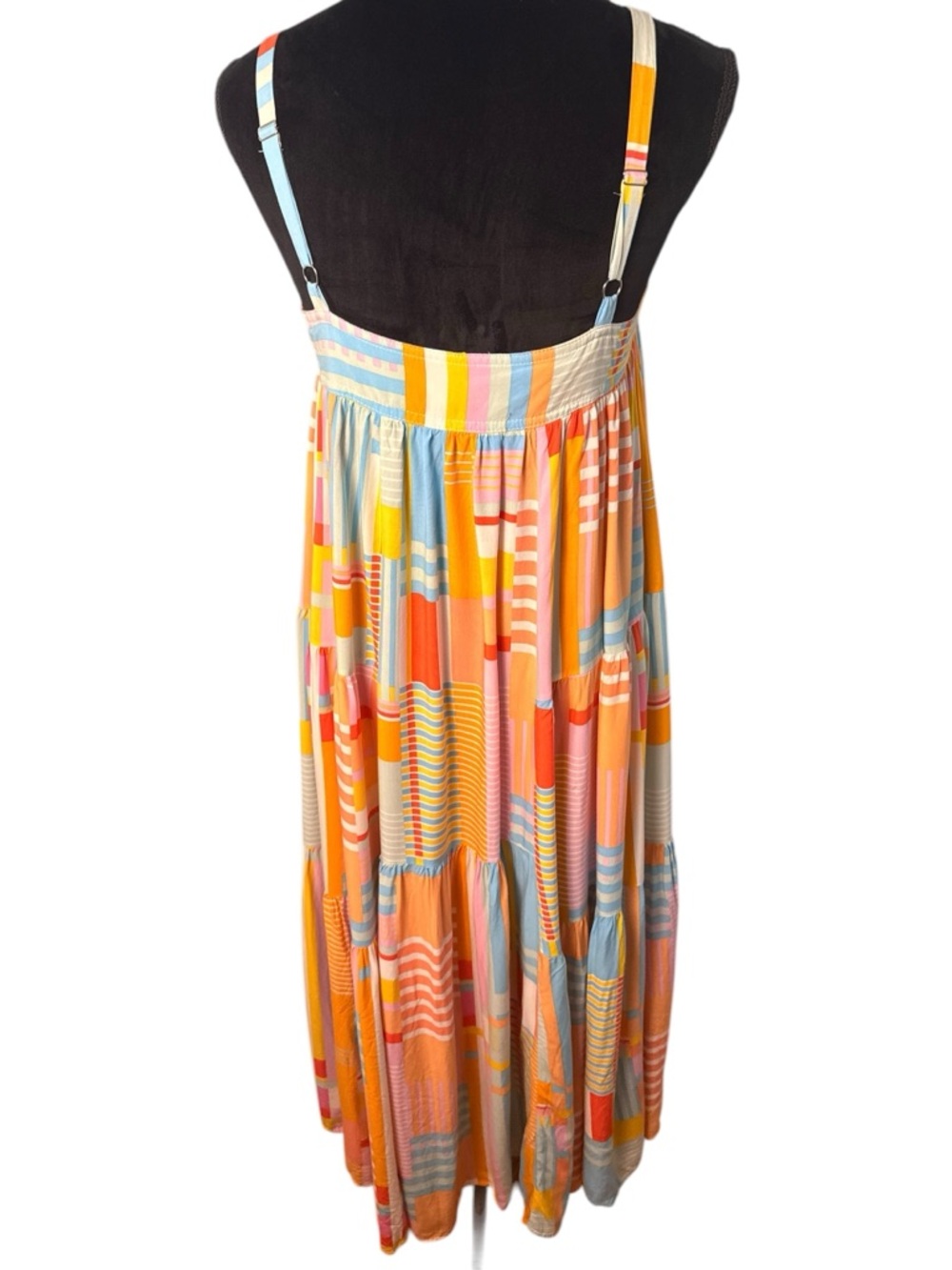 Anthropologie Multicolor Striped Patchwork Maxi Dress - Picture 5 of 9